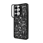 Lace Pattern | Galaxy S26 Ultra / Impact Ring Stand Magnetic Case / Black | Image 2