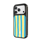 Happy Beach Towel Stripes | iPhone 18 Pro Max / Impact Case MagSafe Compatible - Glossy / Glossy Black | Image 2