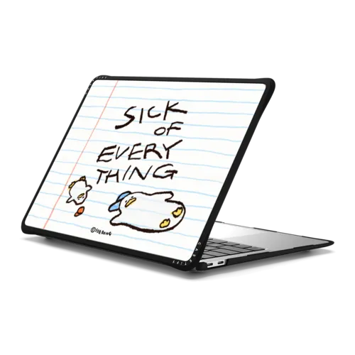 Doodles On A Notebook | MacBook Air 13-inch (M1 / Intel) / MacBook Impact Case / Black | Image 1
