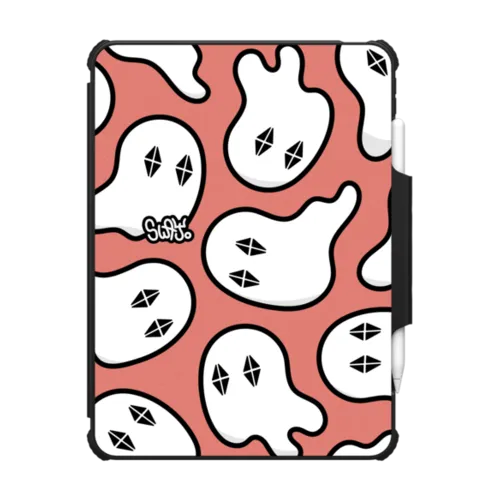 Ghosty Vibes | iPad Air 11-inch (M2 - M4) / iPad Impact Folio Case / Black | Image 1
