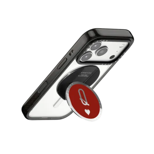 Queen Of Heart | Snappy Grip Stand / Snappy Mirror Grip Stand MagSafe Compatible / Silver | Image 3