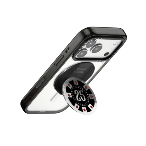 Casino Chips | Snappy Grip Stand / Snappy Mirror Grip Stand MagSafe Compatible / Silver | Image 3