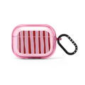 Pink Stripes | AirPods Pro / Earbuds Impact Case / Pink Fizz | Image 1