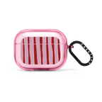 Pink Stripes | AirPods Pro / Earbuds Impact Case / Pink Fizz | Image 1