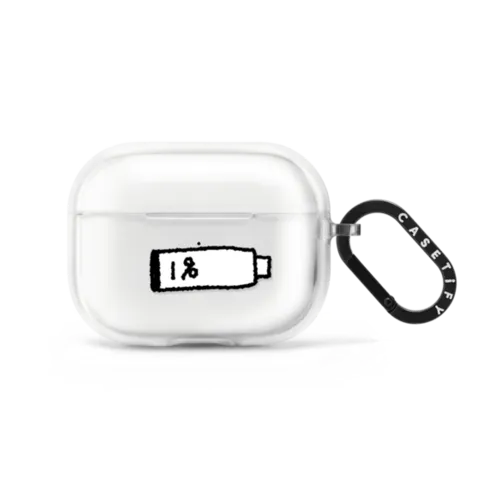 Low Battery | AirPods Pro 2 / Earbuds Impact Case / Frost | Image 1