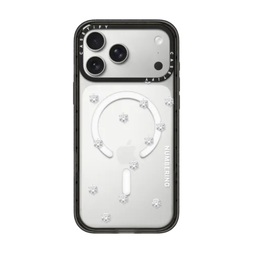 NUMBERING Round Brilliant Case | iPhone 17 Pro Max / Impact Case MagSafe Compatible / Black | Image 1