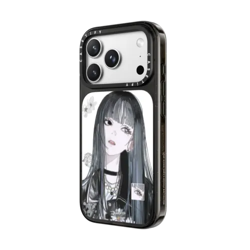 Fading Bloom | iPhone 18 Pro Max / Impact Case MagSafe Compatible - Glossy / Glossy Black | Image 2