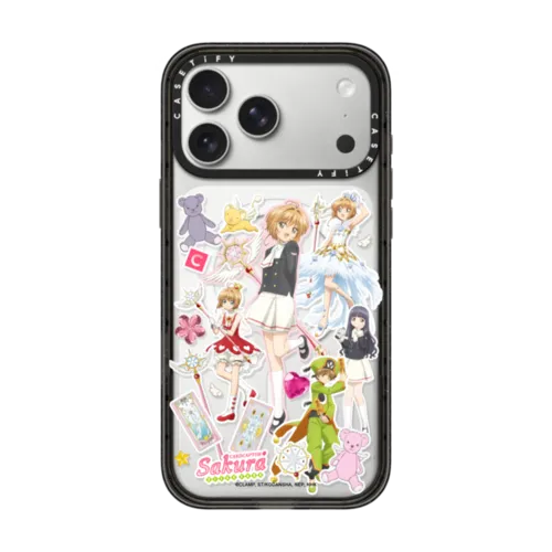 Cardcaptor Sakura Stickermania Case | iPhone 17 Pro Max / Impact Case MagSafe Compatible / Black | Image 1