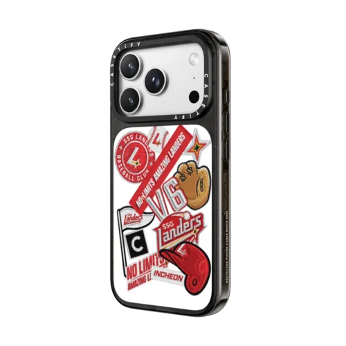 LANDERS Collage Case | iPhone 18 Pro Max / Impact Case MagSafe Compatible - Glossy / Glossy Black | Image 2