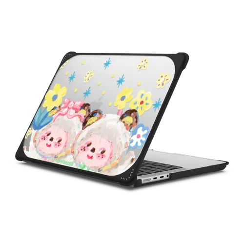 Friends Friends | MacBook Pro 14-inch (M1 - M5) / MacBook Bounce Case / Black | Image 1