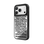 NUMBERING Typography Case | iPhone 17 Pro Max / Mirror Case MagSafe Compatible / Silver on Black | Image 2