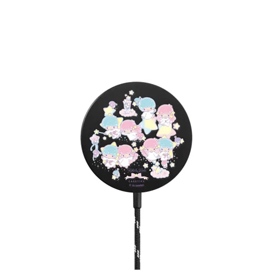 Little Twin Stars 50th Anniversary Sticker Magnetic Wireless Charger | Image 1