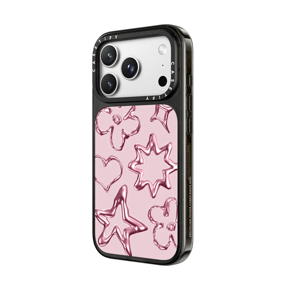 Chrome Doodles - Soft Blush