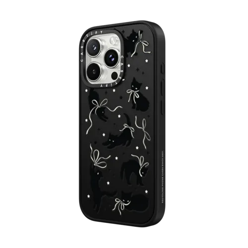 Black Cat | iPhone 16 Pro Max / Impact Case MagSafe Compatible / Matte Black | Image 2