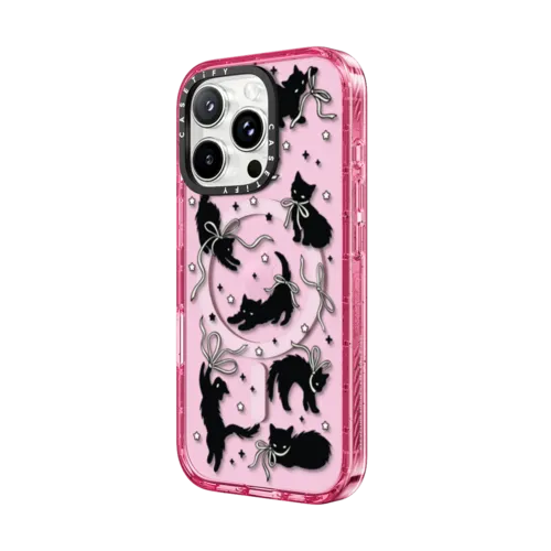 Black Cat | iPhone 16 Pro / Impact Case MagSafe Compatible / Pink Fizz | Image 2