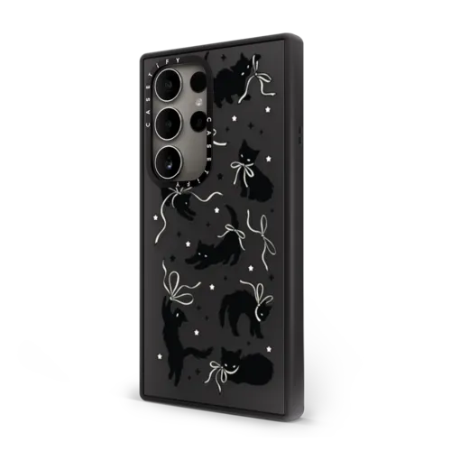 Black Cat | Galaxy S24 Ultra / Impact Case / Matte Black | Image 2