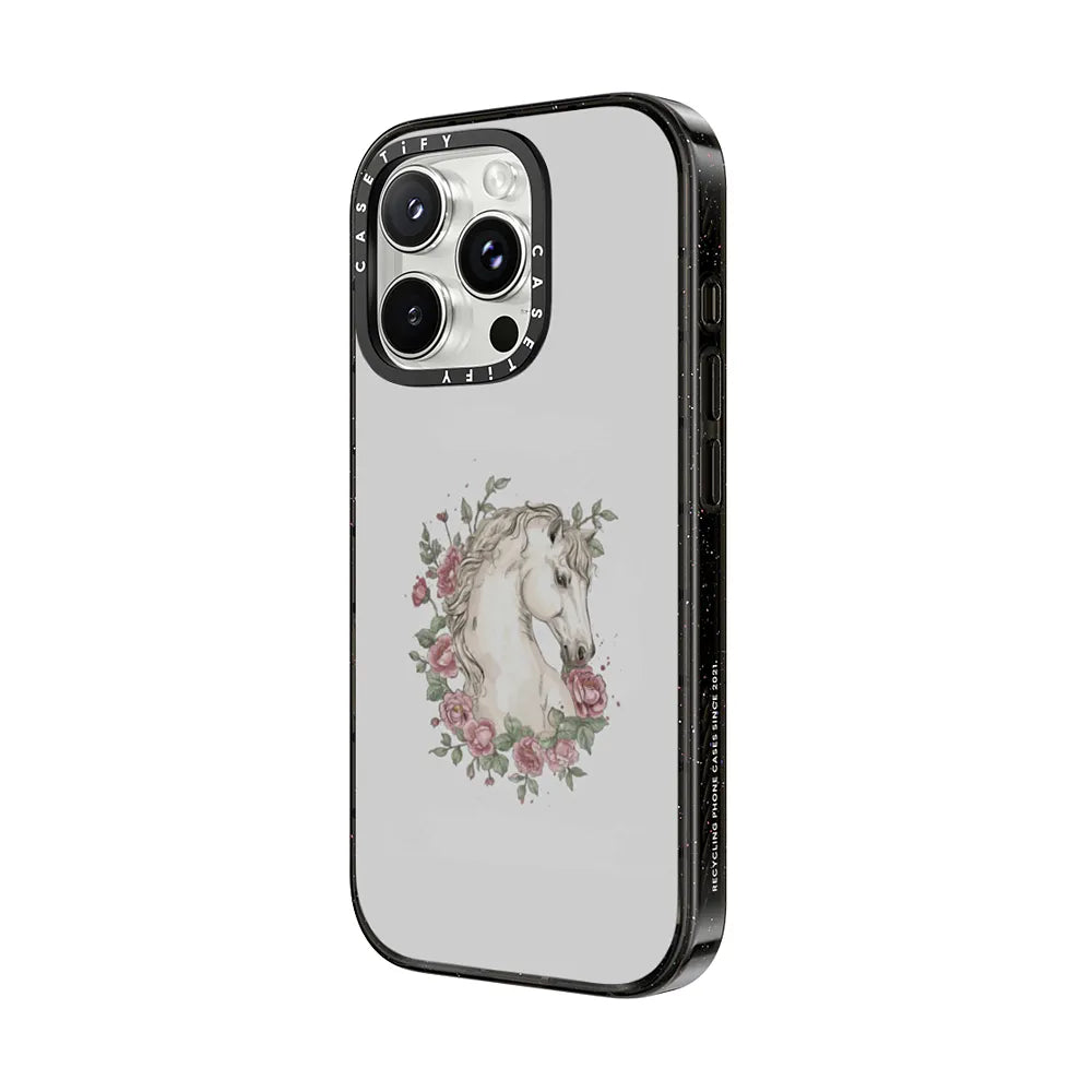 Horse and Roses