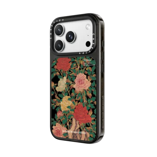 NMK Peonies Case | iPhone 18 Pro Max / Impact Case MagSafe Compatible - Glossy / Glossy Black | Image 2