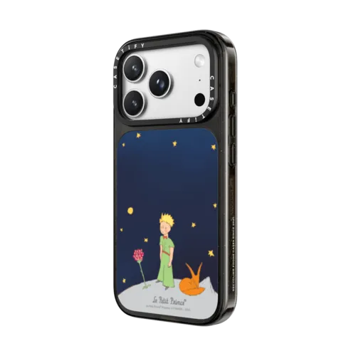 Le Petit Prince Phone Case - Le Petit Prince The Rose & The Fox | iPhone 18 Pro Max / Impact Case MagSafe Compatible - Glossy / Glossy Black | Image 2