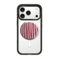 Pink Stripes | Snappy Grip Stand / Snappy Mirror Grip Stand MagSafe Compatible / Silver | Image 1