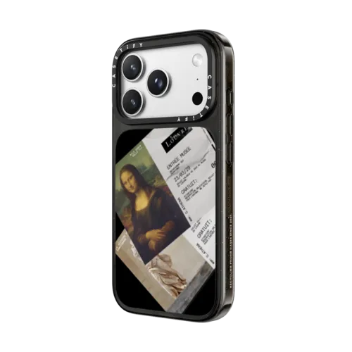 Custom Mona Lisa Case | iPhone 18 Pro Max / Impact Case MagSafe Compatible - Glossy / Glossy Black | Image 2