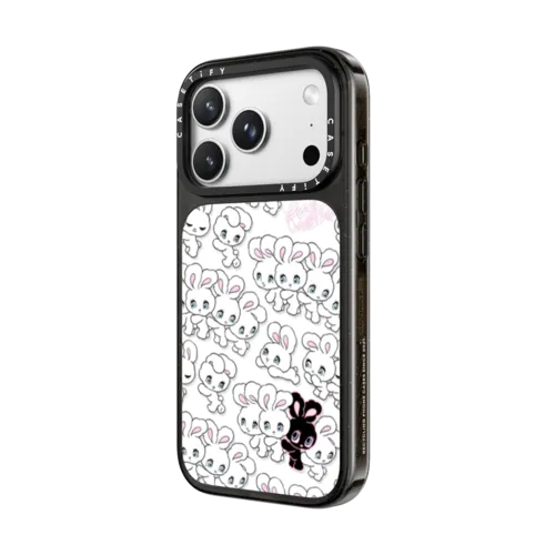 Bunnies PLAY | iPhone 18 Pro Max / Impact Case MagSafe Compatible - Glossy / Glossy Black | Image 2