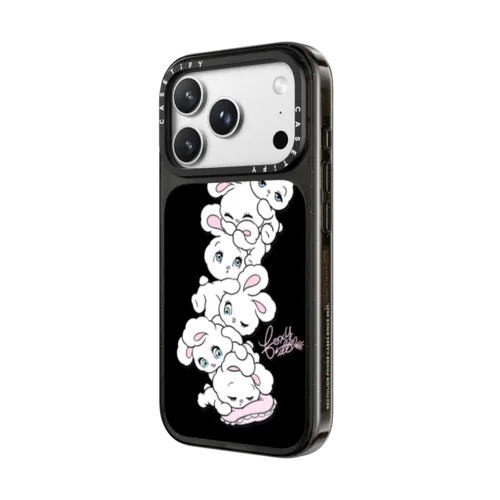 Bunnies Just Wanna Have Fun! | iPhone 18 Pro Max / Impact Case MagSafe Compatible - Glossy / Glossy Black | Image 2