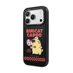 Bugcat Capoo Retro Red Case | iPhone 17 Pro Max / Impact Case MagSafe Compatible / Matte Black | Image 2