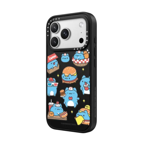 Bugcat Capoo Pattern Case | iPhone 17 Pro Max / Impact Case MagSafe Compatible / Matte Black | Image 2