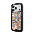 Bugcat Capoo Sticker Case | iPhone 17 Pro Max / Impact Case MagSafe Compatible / Matte Black | Image 2