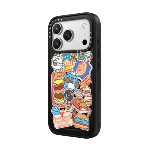 Bugcat Capoo Sticker Case | iPhone 17 Pro Max / Impact Case MagSafe Compatible / Matte Black | Image 2