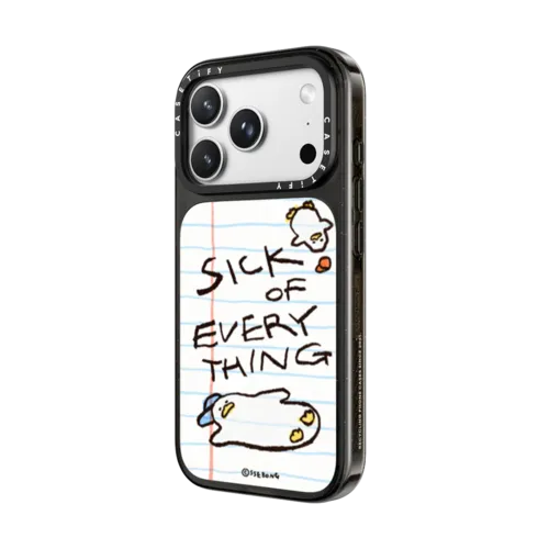 Doodles On A Notebook | iPhone 18 Pro Max / Impact Case MagSafe Compatible - Glossy / Glossy Black | Image 2