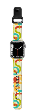 Zootopia 2 Tubes Pattern Watch Band | Apple Watch Series 7-9 (45mm) / Impact Band / Black | Image 1