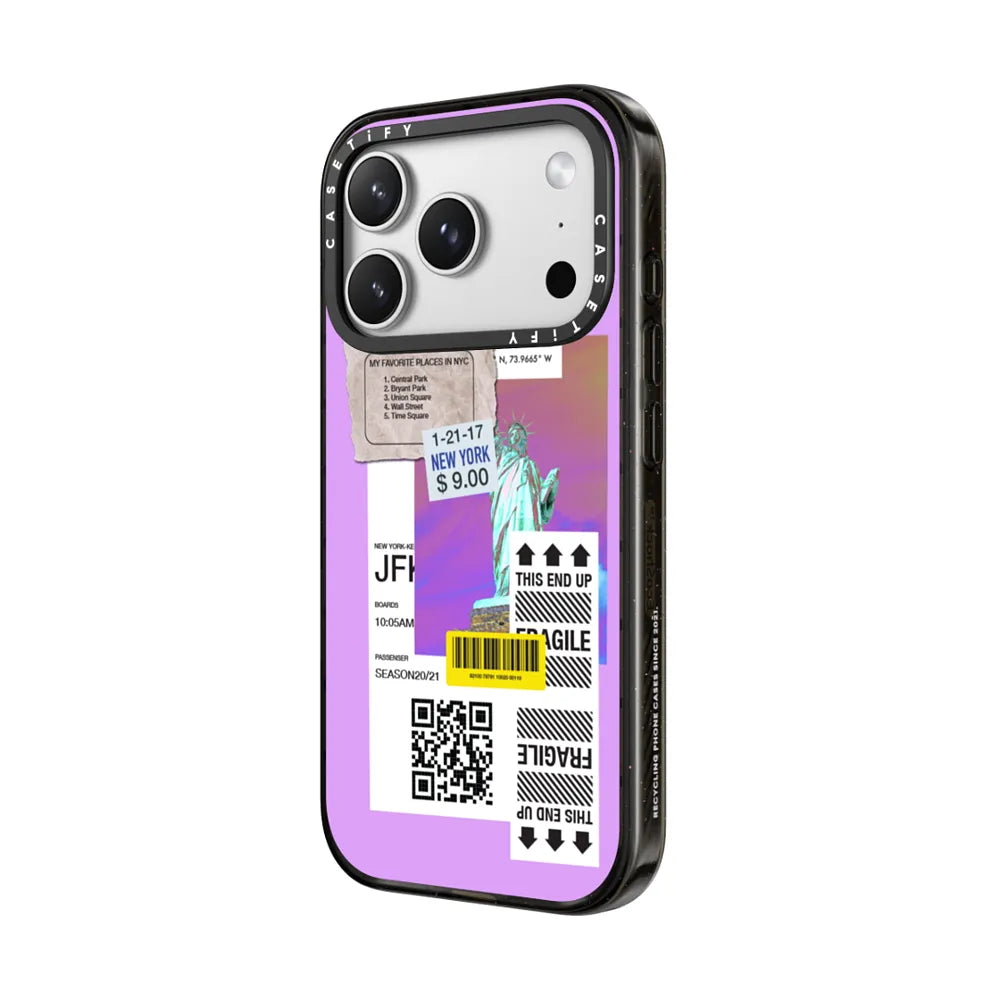 Label Note Case - Pixie Purple