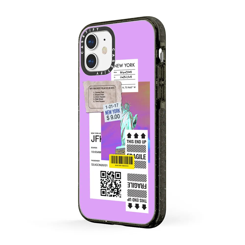 Label Note Case - Pixie Purple