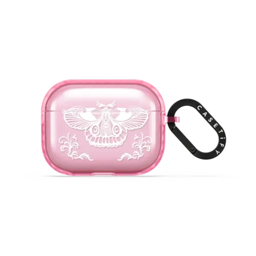 Gothic Moth | AirPods Pro 3 / Earbuds Impact Case / Pink Fizz | Image 1