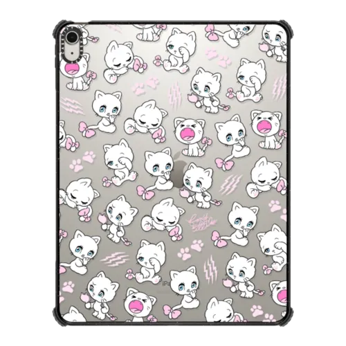 Cats | iPad Air 13-inch (M2 - M4) / iPad Impact Case / Black | Image 1
