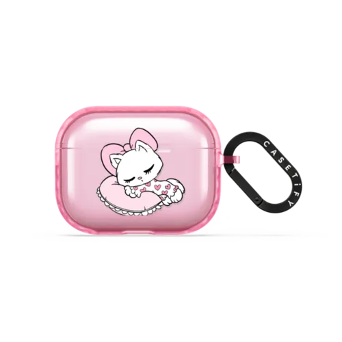 Sleeping Kitten | AirPods Pro 3 / Earbuds Impact Case / Pink Fizz | Image 1