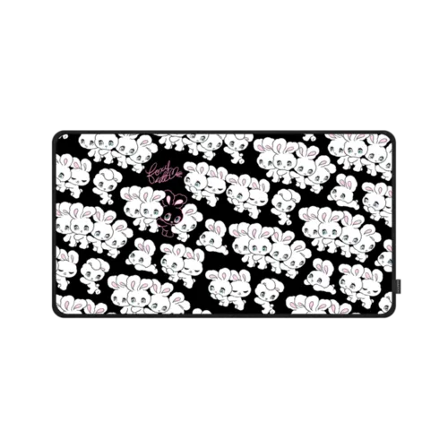 Bunnies PLAY | Desk Mat / Desk Mat / White | Image 1