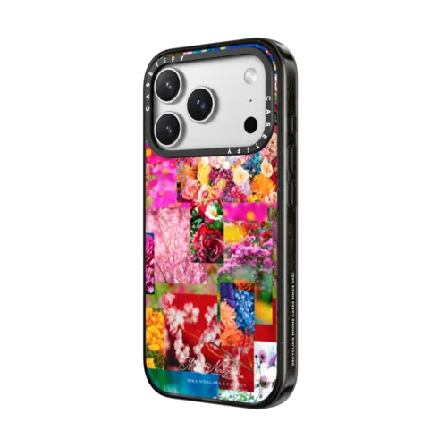 Flower Collage Phone Case | iPhone 17 Pro Max / Impact Case MagSafe Compatible / Black | Image 2