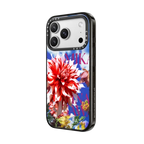 Dahlia Blue Phone Case | iPhone 17 Pro Max / Impact Case MagSafe Compatible / Black | Image 2