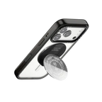WYAGL Paisley Grip Stand - Grey | Snappy Grip Stand / Snappy Mirror Grip Stand MagSafe Compatible / Silver | Image 3