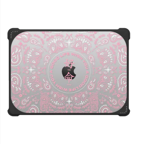 WYAGL Paisley Laptop Case - Pink | MacBook Pro 14-inch (M1 - M5) / MacBook Bounce Case / Black | Image 2