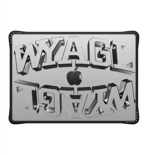 WYAGL Paisley Laptop Case - Metallic Logo | MacBook Pro 14-inch (M1 - M5) / MacBook Impact Case / Black | Image 2