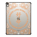 WYAGL Paisley Tablet Case - Orange | iPad Air 13-inch (M2 - M4) / iPad Impact Case / Black | Image 1