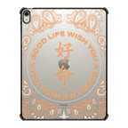 WYAGL Paisley Tablet Case - Orange | iPad Air 13-inch (M2 - M4) / iPad Impact Case / Black | Image 1
