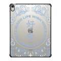 WYAGL Paisley Tablet Case - Blue | iPad Air 13-inch (M2 - M4) / iPad Impact Case / Black | Image 1