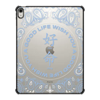 WYAGL Paisley Tablet Case - Blue | iPad Air 13-inch (M2 - M4) / iPad Impact Case / Black | Image 1