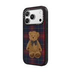 Teddy Bear Plaid | iPhone 17 Pro Max / Impact Case MagSafe Compatible / Matte Black | Image 2