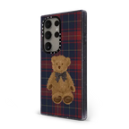 Teddy Bear Plaid | Galaxy S24 Ultra / Impact Case / Deep Purple | Image 2